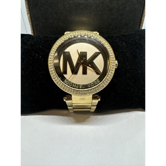 Michael Kors Parker MK5784 Women\'s Gold Stainless Steel Analog Dial Watch JNA197 main image 4